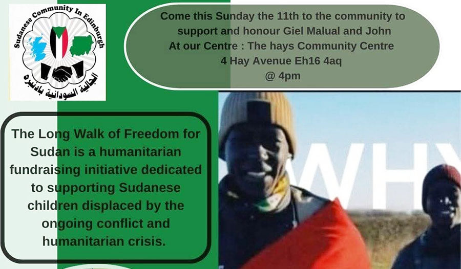 شابان من دولة جنوب السودان يبتدران حملة تبرعات دعماً للسودان